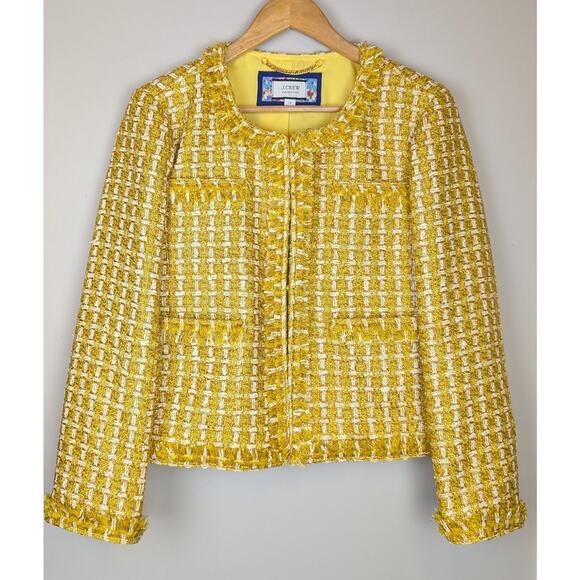 J Crew Collection Lady Jacket in English Golden Tweed 14 - Picture 2 of 13